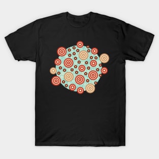 Aztec Warrior Pattern Burst v1 Circle Design T-Shirt